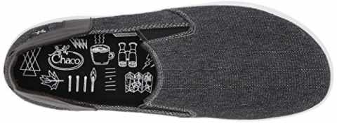 Black Chacos Men\'s Davis Fabric Slip-On Shoes