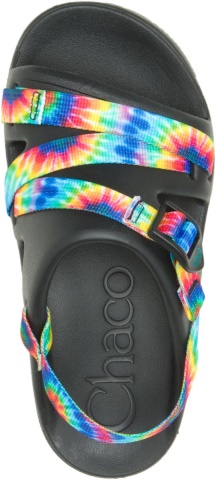 Dark Tie Dye Chacos Big Kid\'s Chillos Slide
