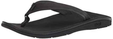 Men\'s Classic Leather Flip-Flop Black Chacos