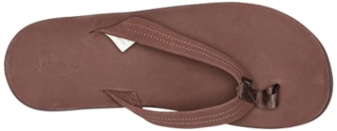 Men\'s Classic Leather Flip-Flop Dark Brown Chacos