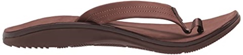 Men\'s Classic Leather Flip-Flop Dark Brown Chacos