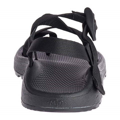 Solid Black Deep Chacos Men\'s Mega Cloudmega Z/Wolke Sandal