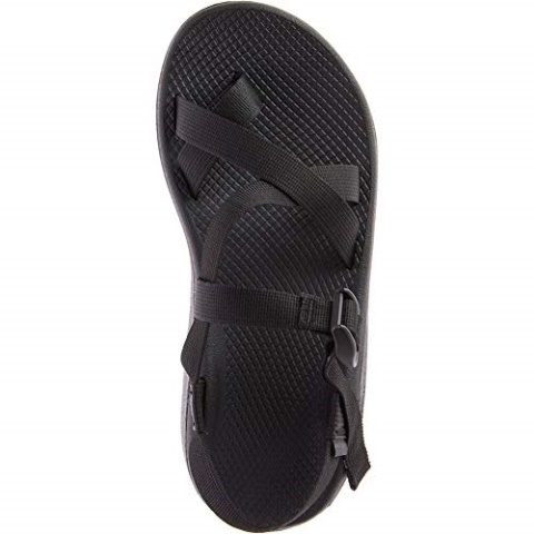 Solid Black Deep Chacos Men\'s Mega Cloudmega Z/Wolke Sandal