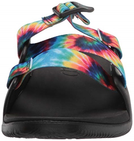 Women\'s Chillos Slidechillos Slide Sandal Dark Tie Dye Chacos