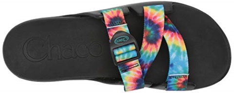 Women\'s Chillos Slidechillos Slide Sandal Dark Tie Dye Chacos