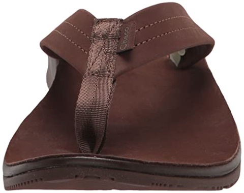 Women\'s Classic Leather Flip-Flop Dark Brown Chacos