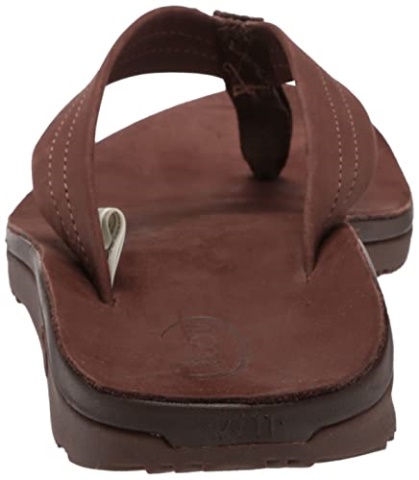 Women\'s Classic Leather Flip-Flop Dark Brown Chacos