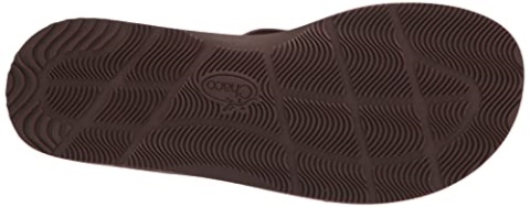 Women\'s Classic Leather Flip-Flop Dark Brown Chacos